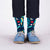 Blooming Socks by Scout Edition for Look Mate London. Women socks front View.