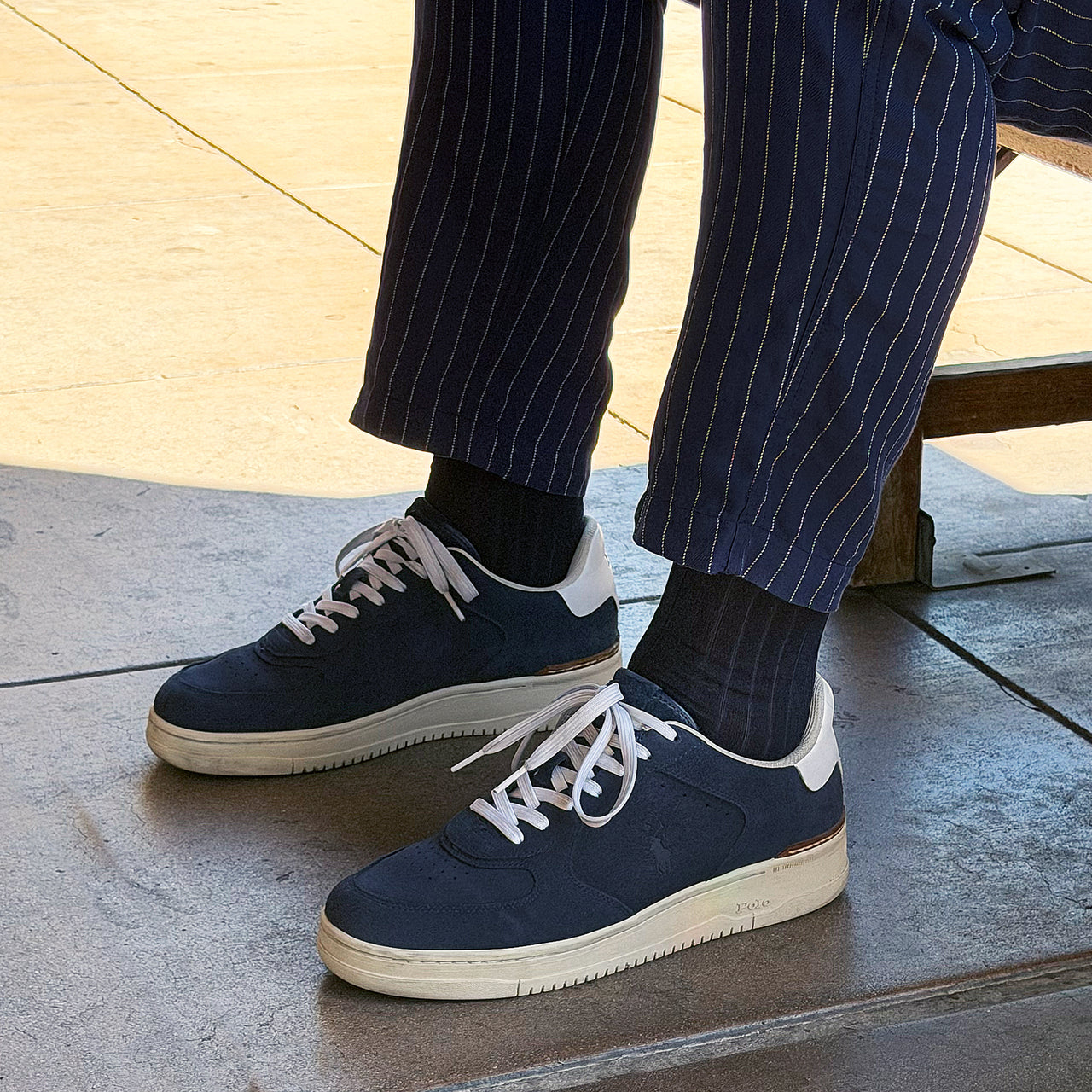 Navy Blue / Pearle Cotton