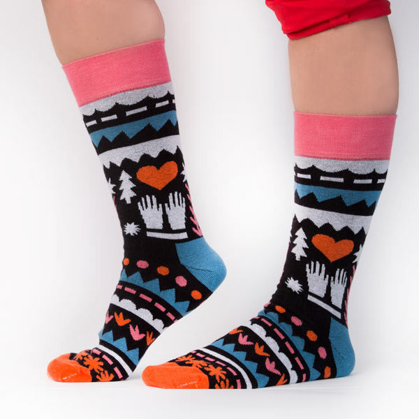 Folk Life Socks for Women Side View