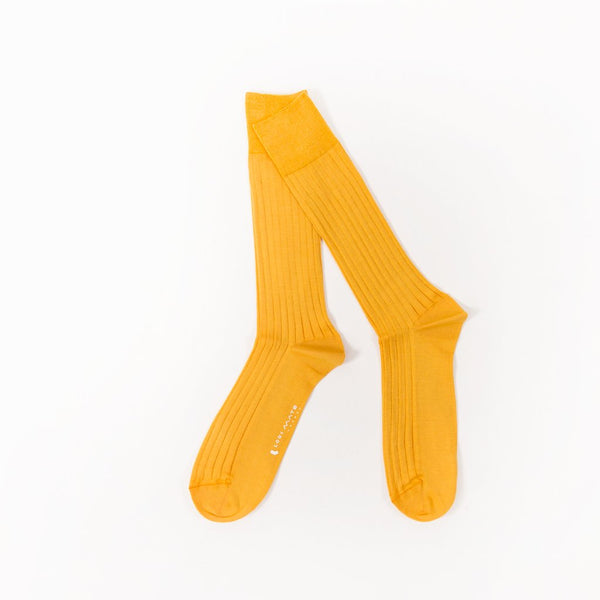 Socks - Amber Yellow / Pearle Cotton